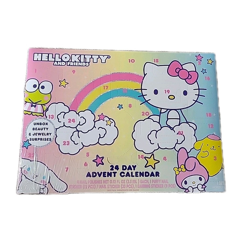 Hello Kitty & Friends Advent Calendar Beauty &‎ Jewelry Surprises 24 Days HTF